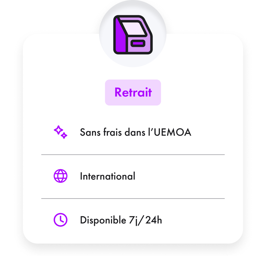 Retirez dans tous les guichets automatiques