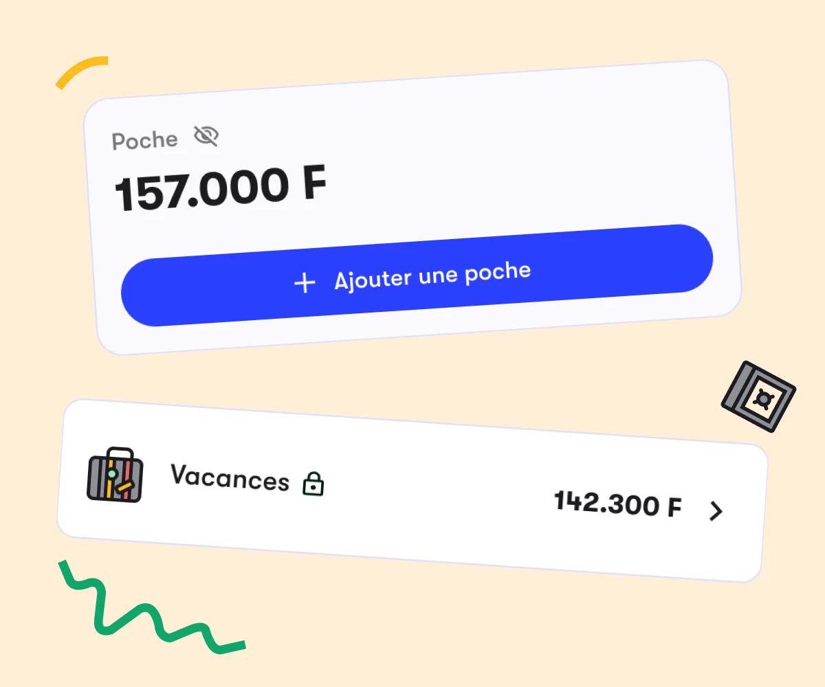Une poche par objectif